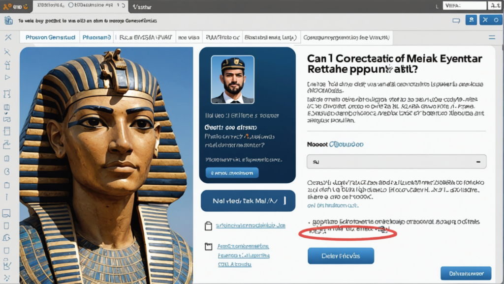 find out if it is possible to correct an error on an Egyptian eVisa application after it has been submitted, and how to proceed in the event of an error.